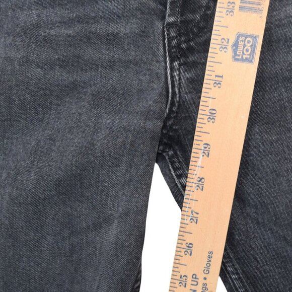 We The Free Raw Hem Straight Leg Faded Black Jeans 27 y2k 90s - Picture 8 of 8